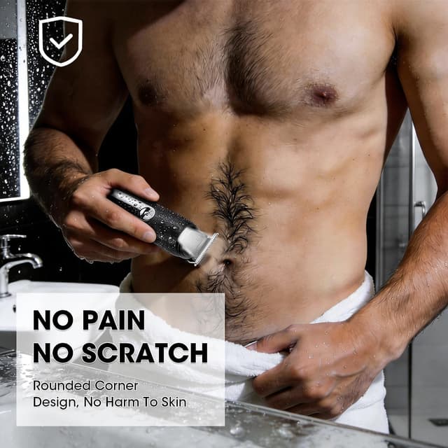 Thumbnail 6 de Misuke Manscape Body & Pubic Hair Trimmer for Men (Groin & Ball Trimmer) – IPX6 Waterproof Electric Grooming Kit