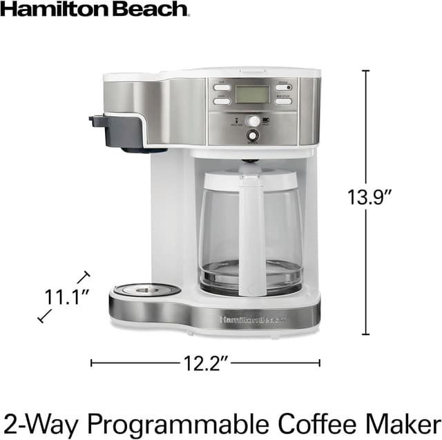 Detalle 2 de Hamilton Beach 49933 12-Cup & Single‑Serve Coffee Maker