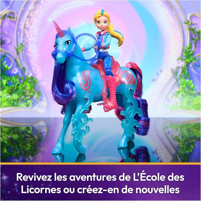 Thumbnail 6 de Unicorn Academy : L’École des Licornes Licorne River + Poupée Isabel (River 12,7 cm, Isabel 11,5 cm)