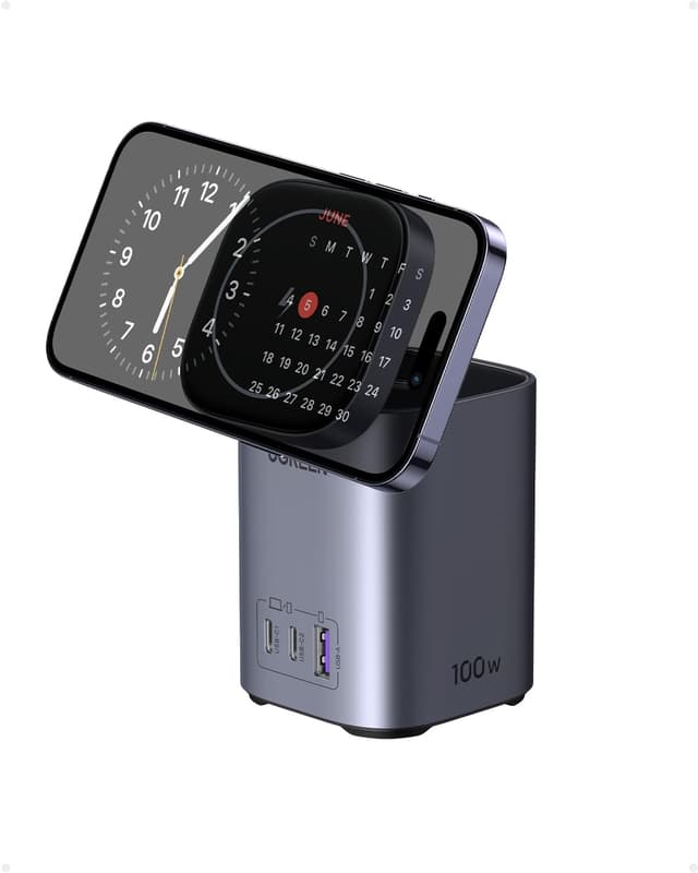 Detalle de UGREEN Nexode 100W Cargador USB C Qi 15W