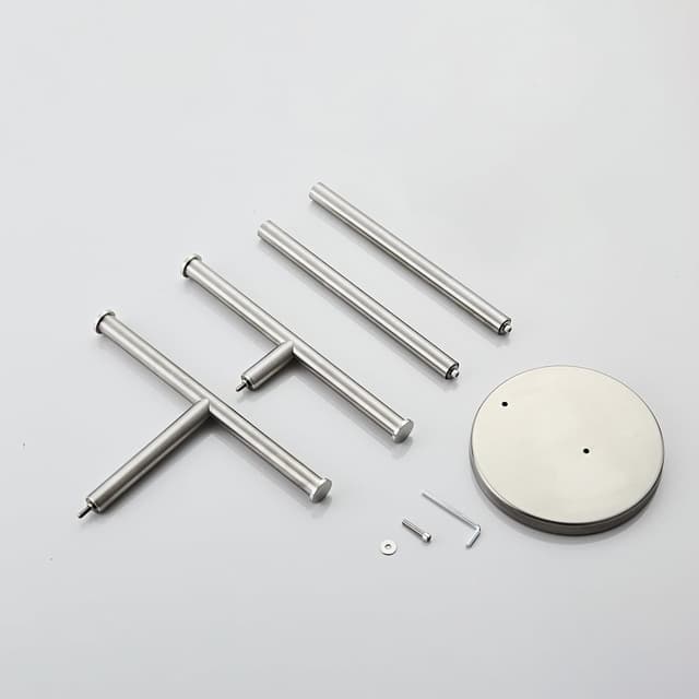 Detalle 1 de YIGUANXIN Hand Tower Holder Stand – floor-standing T-shaped double-layer towel rail in SUS304