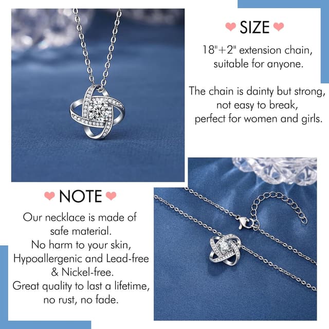 Thumbnail 4 de D Dongjiangjin Love Knot Necklace 16mm 💍