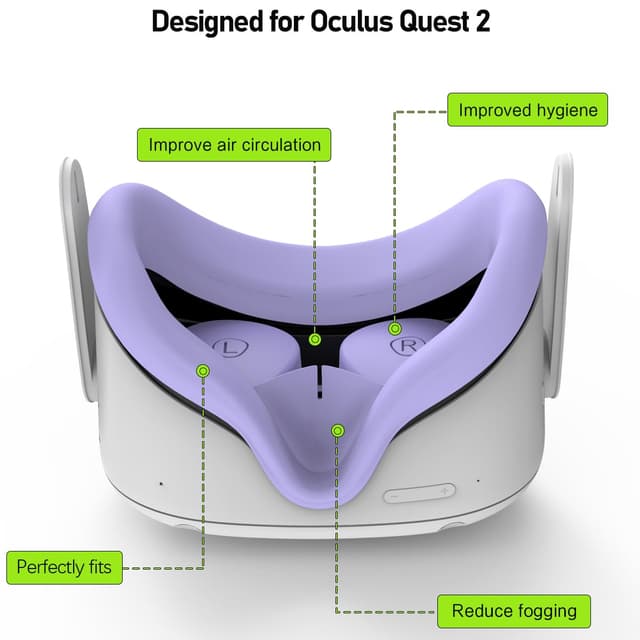 Detalle 2 de Oculus Quest 2 Face Cushion Cover 5pcs
