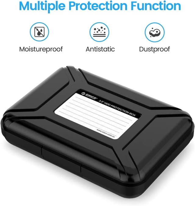 Detalle 2 de ORICO PHXBK custodia esterna per hard disk da 3,5 pollici antistatica e antiurto