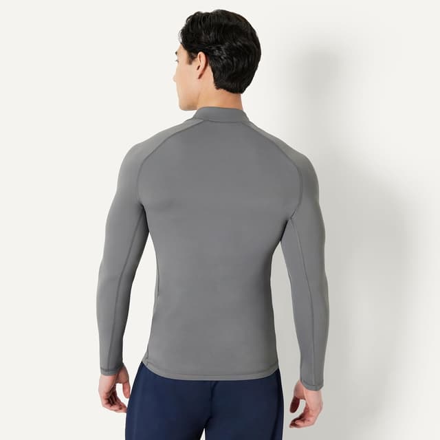 Detalle de Amazon Essentials Homme Rashguard manches longues à fermeture 1/4
