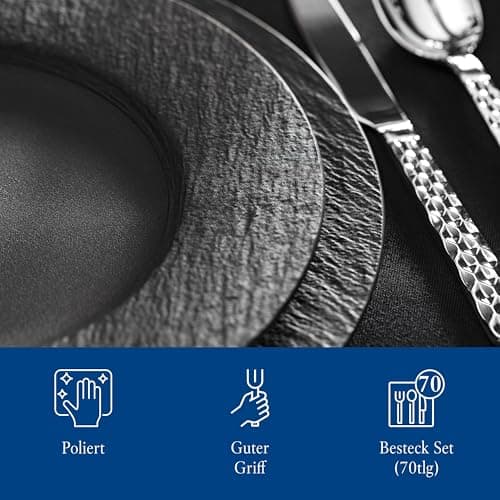 Thumbnail 4 de Villeroy & Boch Boston 70 piezas, acero inoxidable 🍽