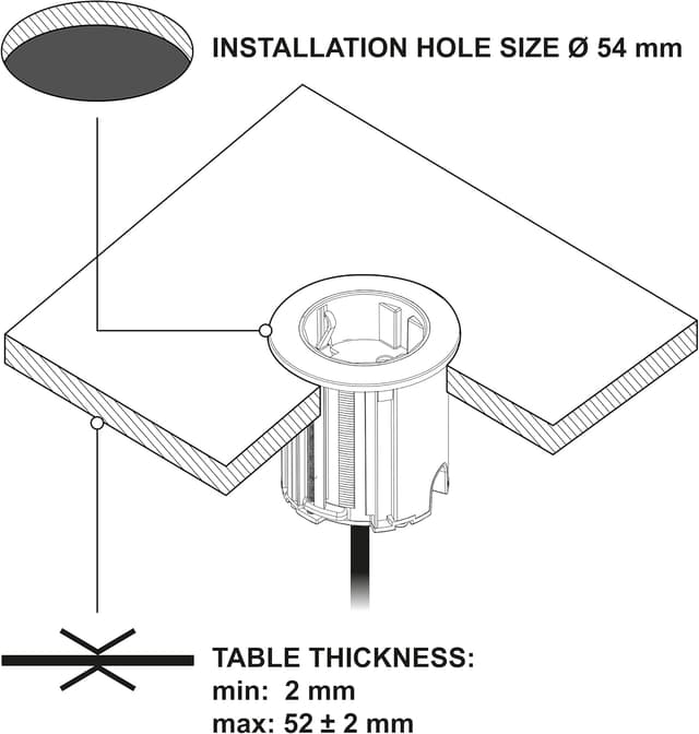 Thumbnail 4 de Electraline 62564 Regleta Base Escritorio