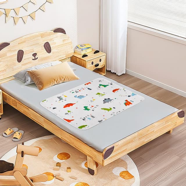 Detalle 2 de Aolso Töpfchentrainingsmatratze für Kinderbett 70 x 90 cm – wasserdichter, waschbarer Matratzenschoner