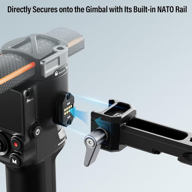Detalle de SIRUI AM-DSH dual handgrip gimbal grip