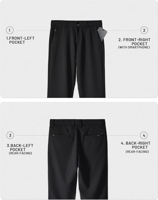 Thumbnail 6 de Plaid&Plain Men’s Slim Fit Dress Pants