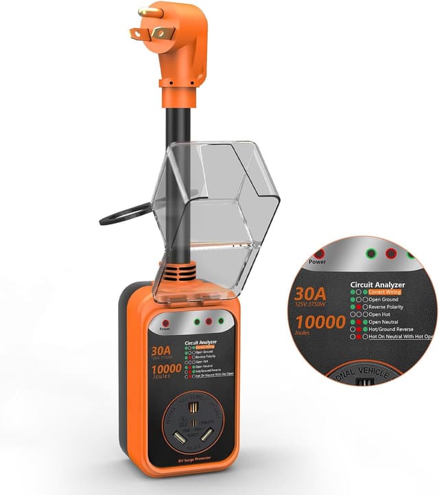 Detalle de EPLCSE RV Surge Protector 30 Amp 10000J for RVs ๐