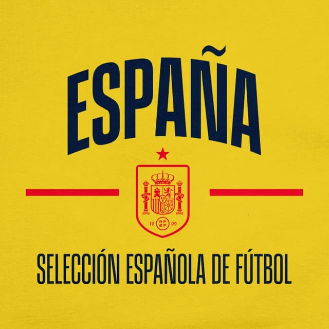 Detalle de Icon Sports Officially Licensed Royal Spanish Football Federation Cotton T-Shirt (Unisex Adult)