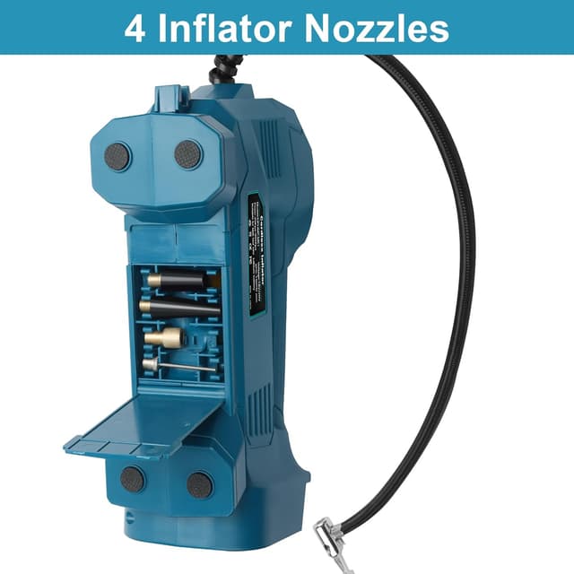 Detalle 2 de QUPERR Akku Kompressor kompatibel mit Makita 18V — 10,34 bar ⛽