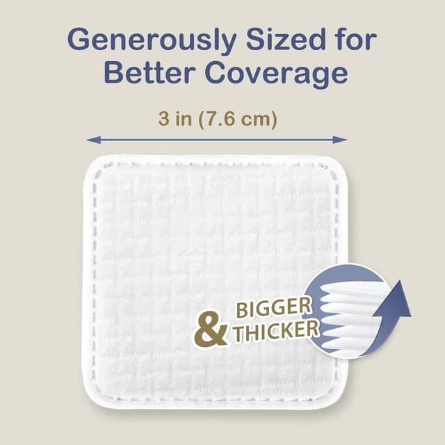 Detalle 2 de Ourmed Life Large Cotton Pads for Makeup Removal (3x3 Inch, 60 Count) — soft, lint-free facial cleansing pads