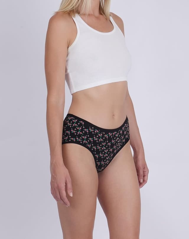 Detalle de INNERSY Damen Hipster-Unterhosen aus Baumwolle im 6er-Pack – atmungsaktiv, bequem & ohne kratzende Etiketten