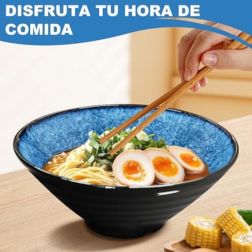 Thumbnail 4 de Ensemble de 4 bols ramen 8 pouces céramique ⚙