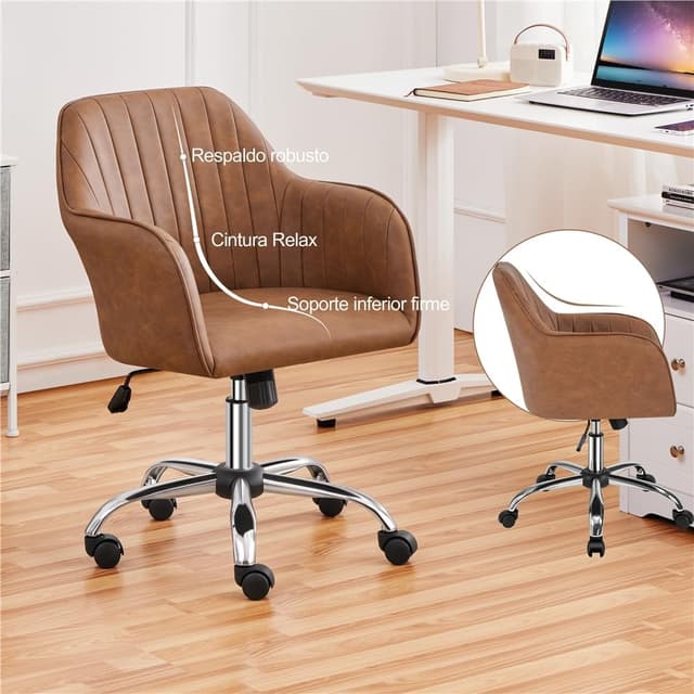 Detalle 2 de Yaheetech Silla de Oficina Ergonómica