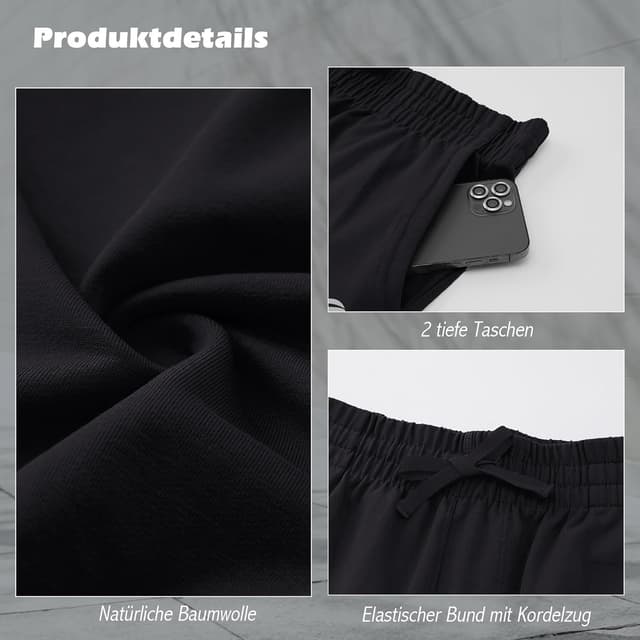 Detalle 2 de HMIYA 95% Baumwolle Herren Jogginghose