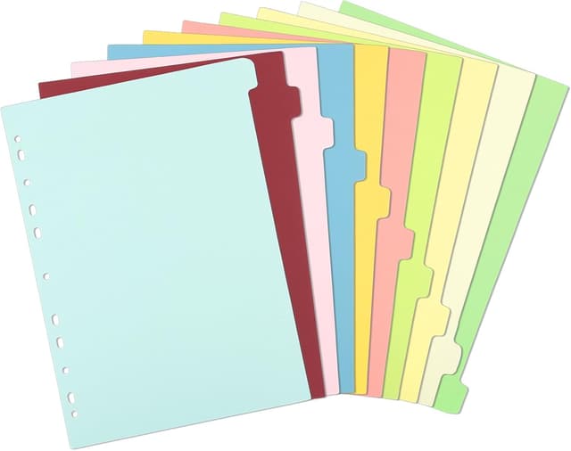 Detalle de File Dividers A4 3 Pack 10-Part