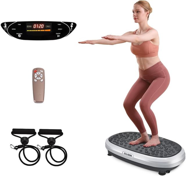 Thumbnail 6 de EILISON FITABS 3D Vibration Plate Exercise Machine with Seat (Acupressure/3D Vibration Platform)