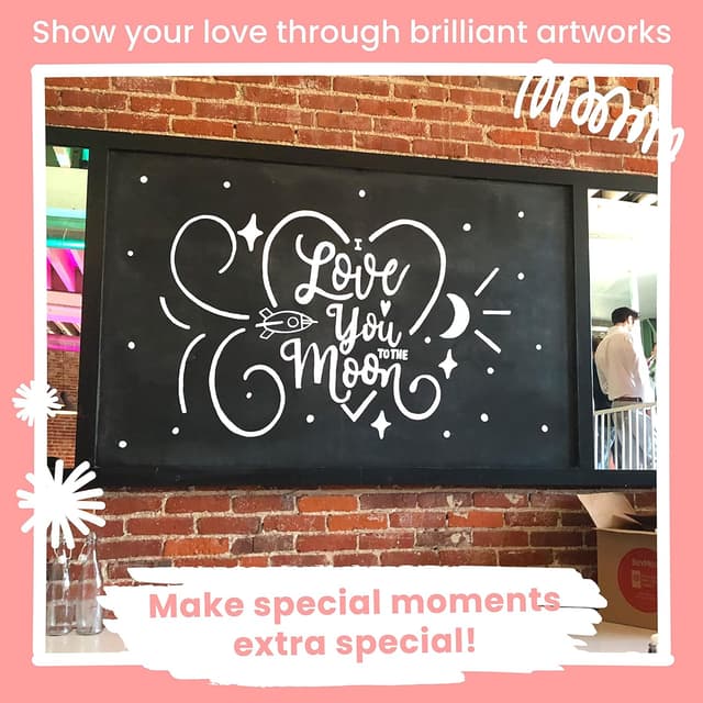 Thumbnail 6 de Chalkola Kreidestifte Weiß (4 Kreidemarker) mit 15-mm-Spitze – abwaschbar für Fenster, Tafel & Tafelfolie