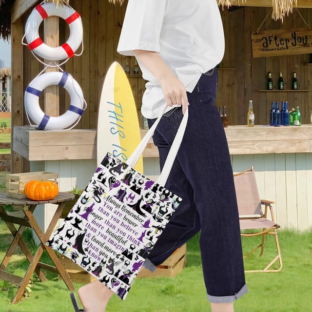 Thumbnail 6 de LEVLO Villains cosmetic make-up bag – zip pouch tote for movie fans (Always Villains Tote), L