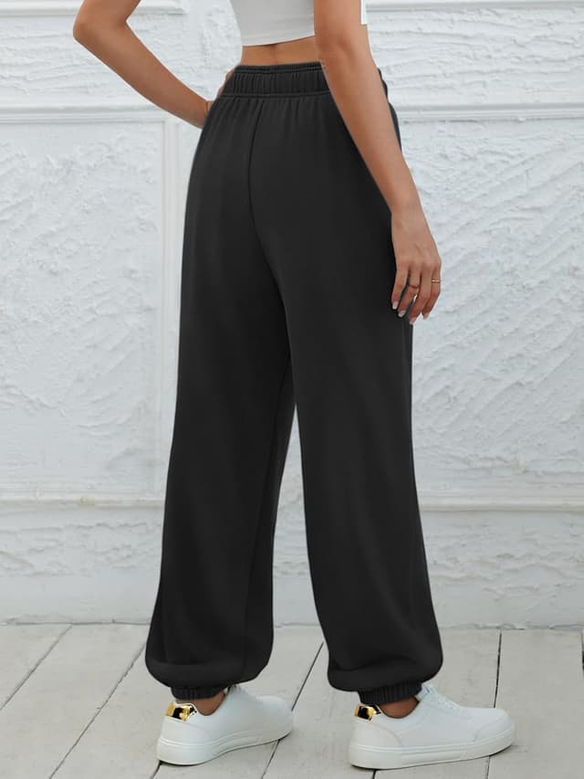 Detalle de ATHMILE Women’s High-Waisted Baggy Lounge Sweatpants with Pockets