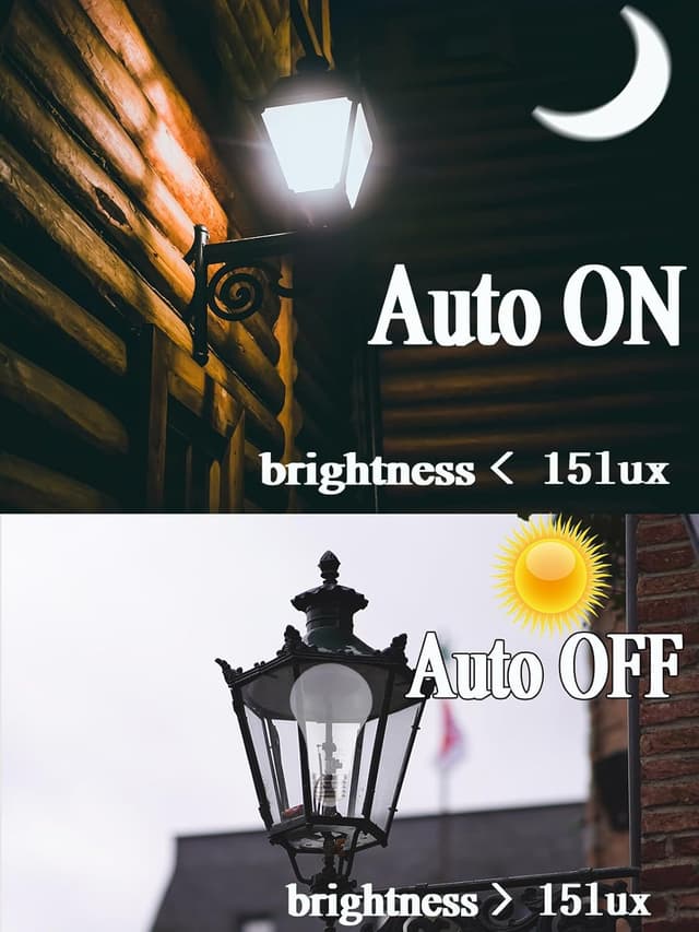 Detalle de Etrogo Lampadina crepuscolare E27 con sensore di luce bianco freddo 6000K 8W (2 pezzi)