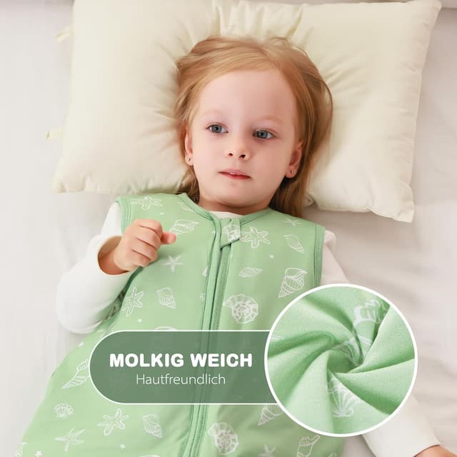 Detalle 2 de ToyaTec Baby-Schlafsack 2,5 Tog mit Füßen