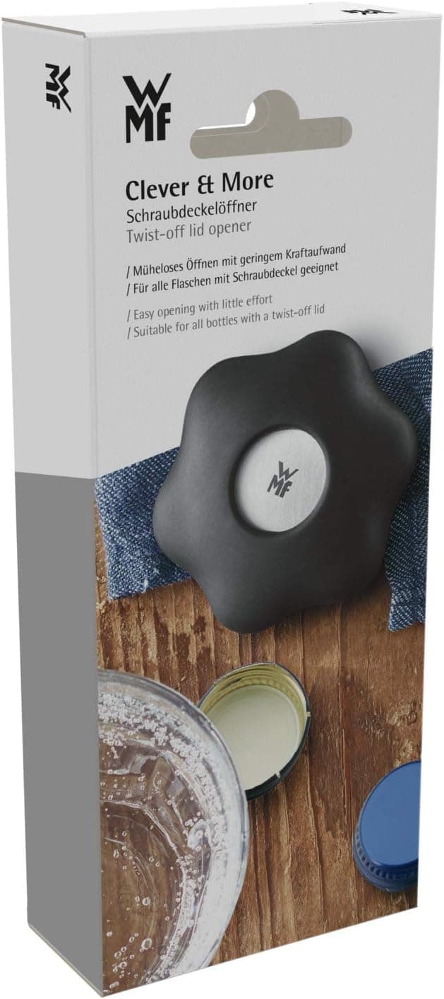 Thumbnail 6 de WMF Clever&More Schraubdeckelöffner (6 cm) mit Drehverschlussöffner – schwarz, Cromargan-Edelstahl