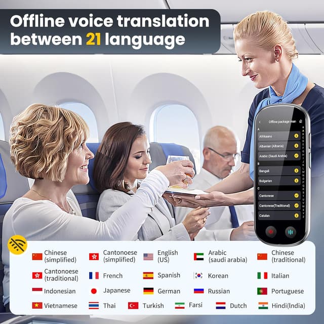 Thumbnail 3 de PEDNRJFT Language Translator Device AI offline translator