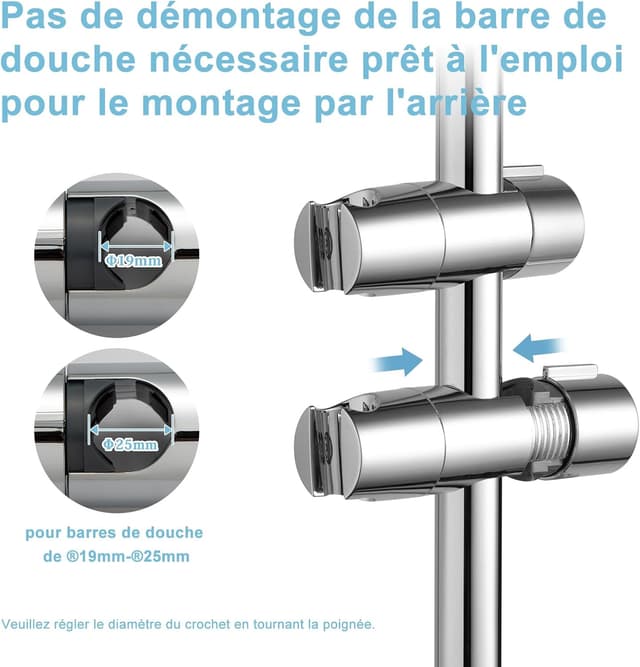 Thumbnail 2 de OFFO Support Pommeau de Douche 19–25 mm