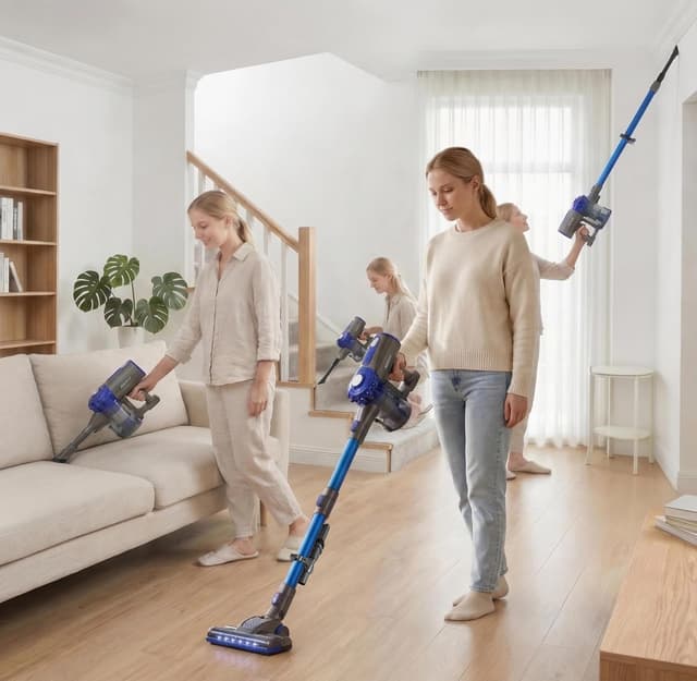 Detalle de Akitas V8 3in1 Akku Staubsauger 22,2 V