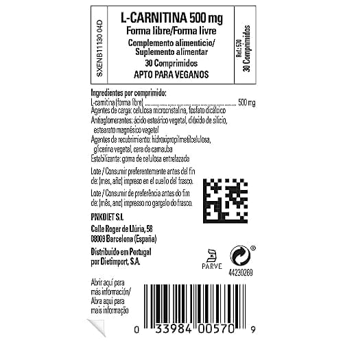 Detalle de Solgar L-Carnitina 500 mg - 30 Comprimidos 🟠