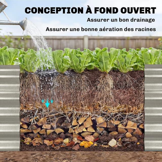 Thumbnail 4 de Outsunny Carré potager 240 x 40 cm