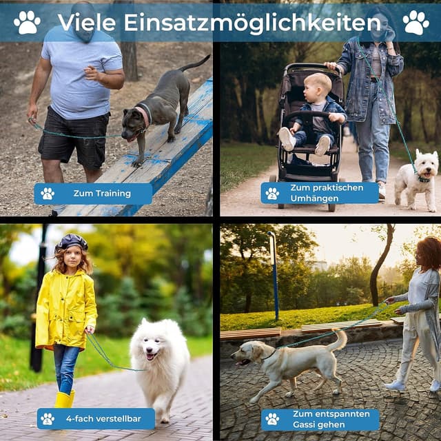 Detalle 2 de Golden Pets Hundeleine reflektierend 2 m 🐕