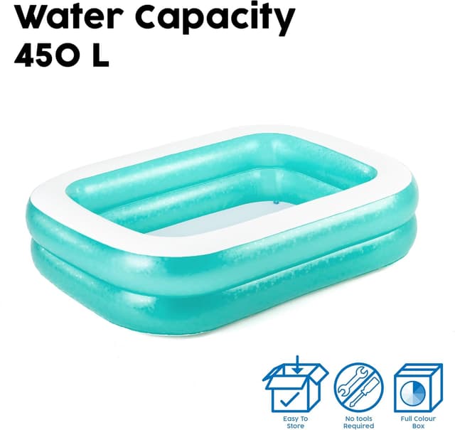 Thumbnail 5 de Bestway 54005 Piscina Hinchable Familiar Rectangular 🌊 201x150x51 cm