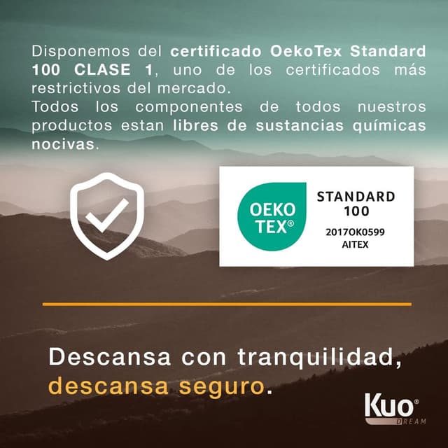 Thumbnail 6 de Kuo Dream Orsay Spring materasso a molle insacchettate 100x200 cm con visco e tessuto 3D traspirante