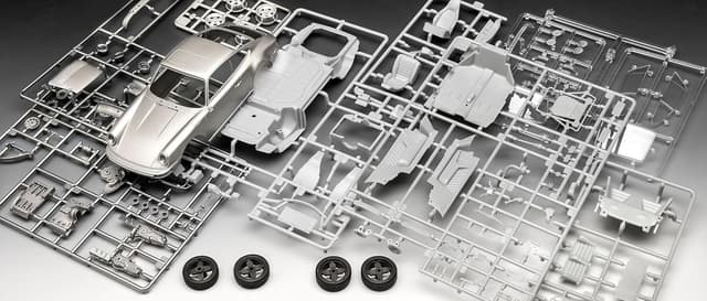 Detalle 2 de Revell Modellbausatz Porsche 911 G-Modell (3,2-L, 231 PS) – detaillierter Bausatz mit Motorbauteilen