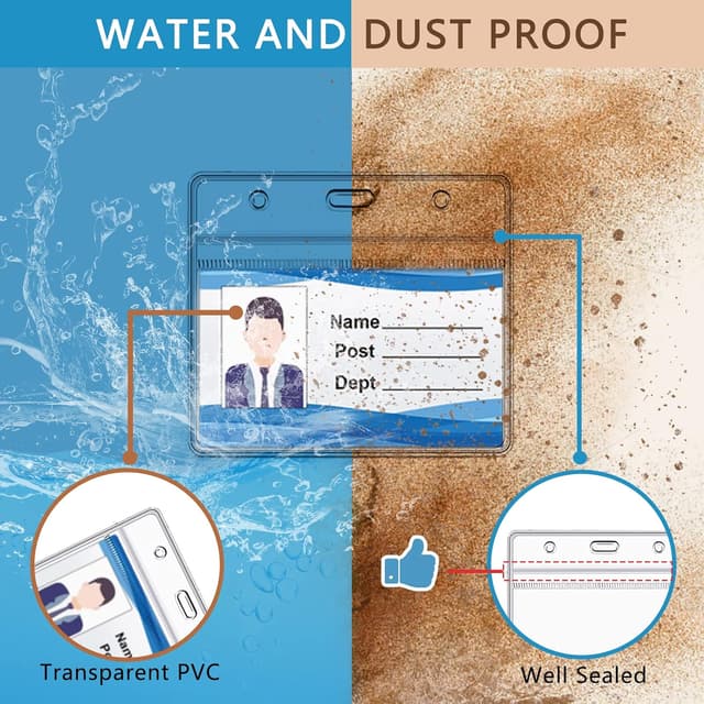 Detalle de XHDA lanyards with card holders, 45 cm