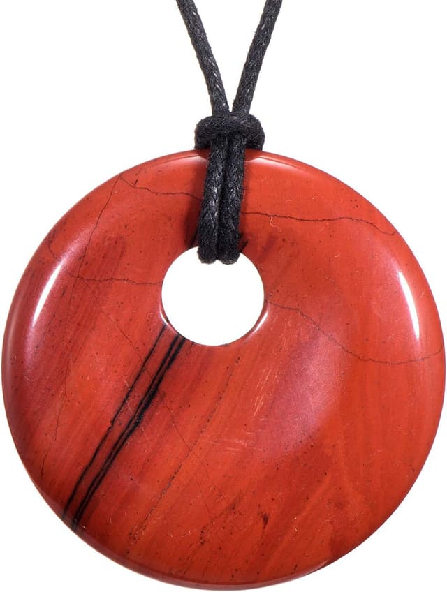 Detalle de Collana da donna Morella da 80 cm con pendenti a forma di ciambella in sacchetto di velluto