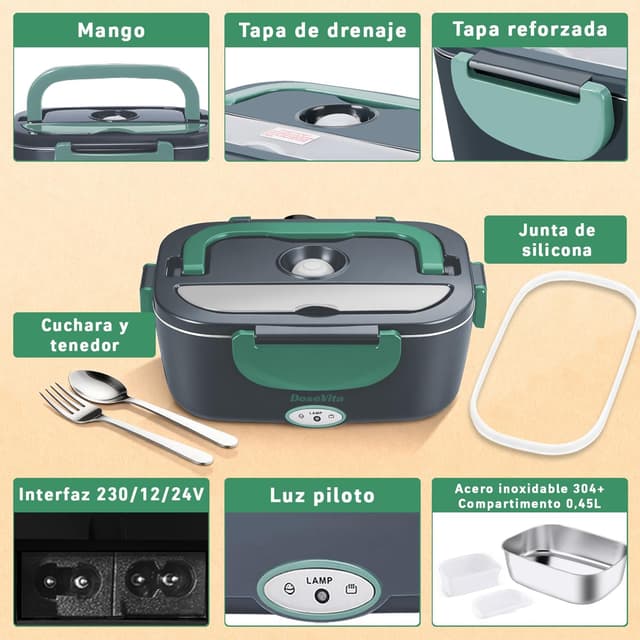 Thumbnail 6 de Dosevita 80W Fiambrera Eléctrica 1.5L