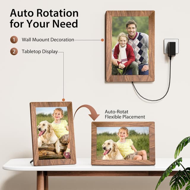 Thumbnail 6 de Frameo 10.1 inch WiFi Digital Photo Frame with 32GB and HD IPS Touchscreen