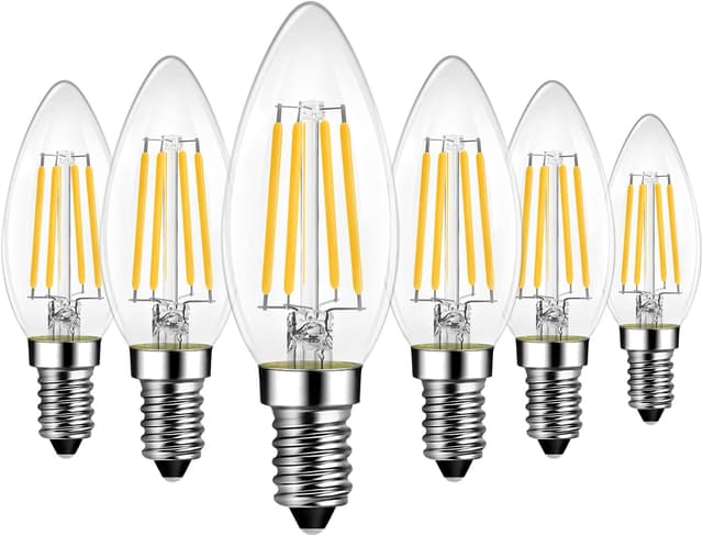Thumbnail 6 de LVWIT Vintage Glühbirne E14 Kerzenlampe 4 W (410 lm) – 2500 K, warmweiß, nicht dimmbar, 6er-Pack