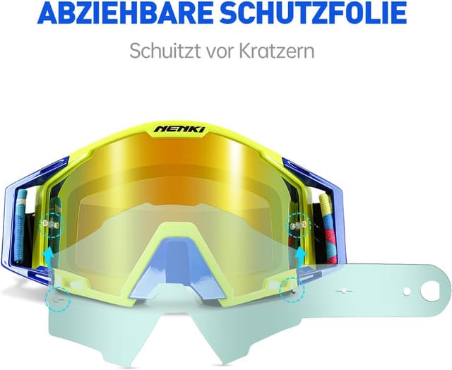Thumbnail 6 de NENKI Motocross Brille mit Nasenschutz