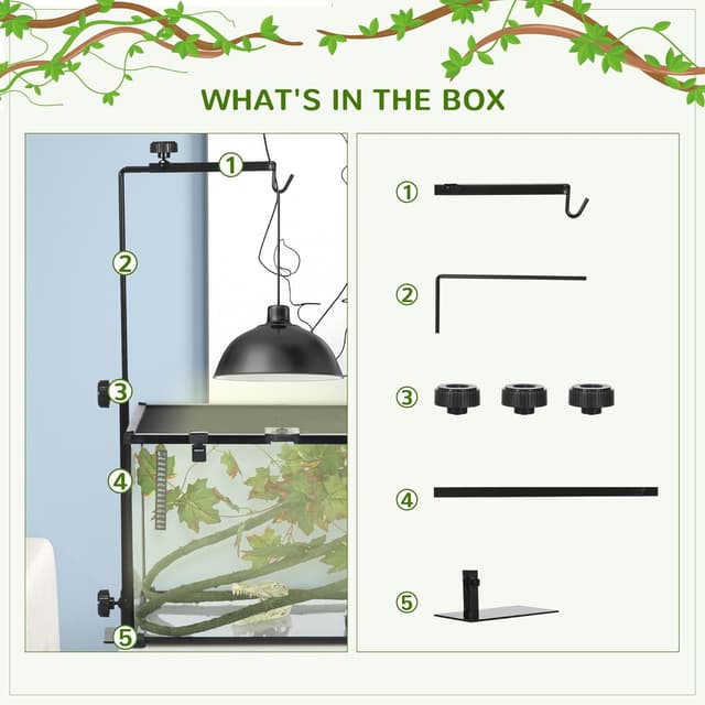 Thumbnail 5 de PawHut Reptile Lamp Stand