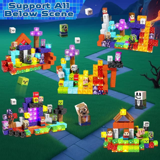 Detalle de Magnetic Blocks 150 PCS Building Set for Kids