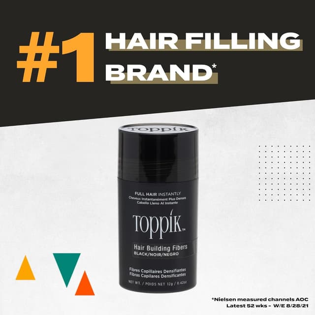 Thumbnail 3 de Toppik Hair Building Fibres Powder Black 27.5g