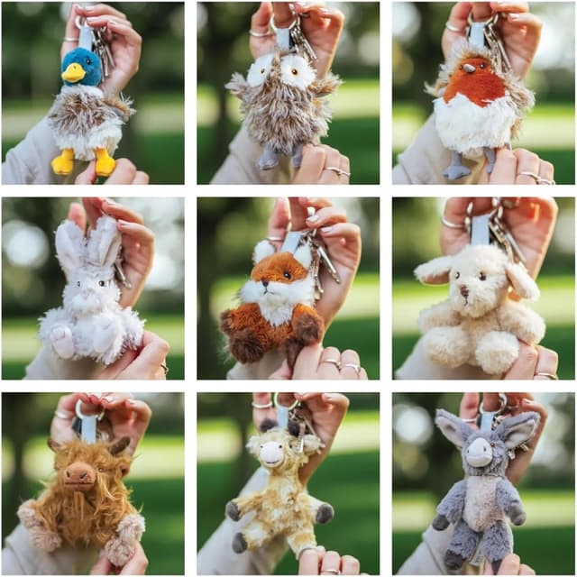 Thumbnail 4 de Wrendadle Designs Schlüsselanhänger aus Plüsch 100 x 70 x 70 mm