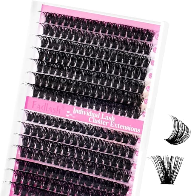Detalle de Fadlash Pestañas Postizas Individuales DIY 12-18mm